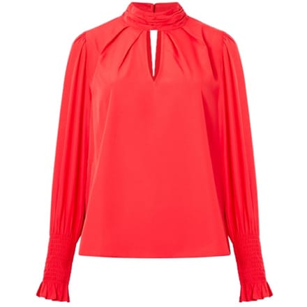 French Connection Crepe Light Keyhole Ls Red Taglia: 8 | Magliette intime Outlet | Donna | Rosso
