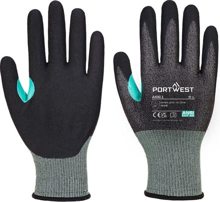 Portwest CS Cut E18 Nitril - Zwart - L