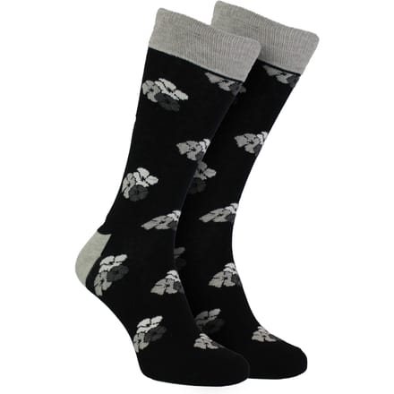 HS by Happy Socks - Heren 3-pack Classic Flower Kousen - Bloem (Zwart)