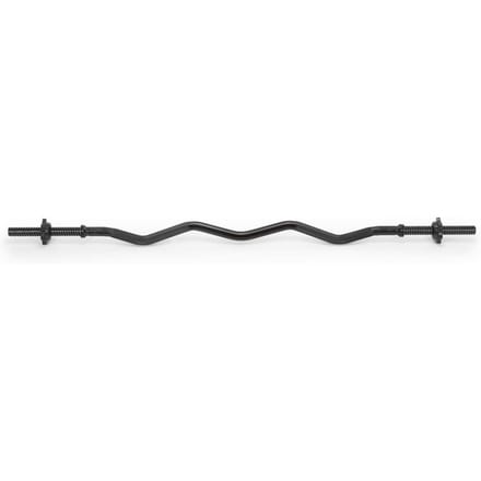 Actiget® Curlstang | Halterstang | Barbell | Chroomstaal | Verbogen | 120 cm | 25Ø mm | 2 Klemmen