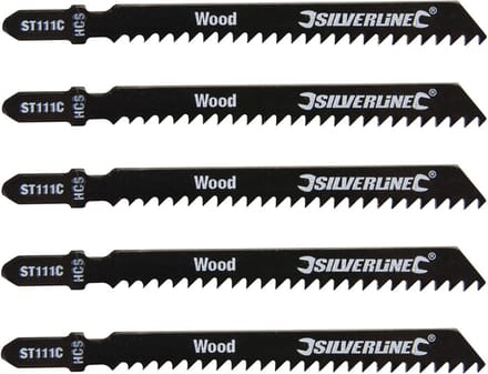 Silverline Figuurzaag bladen, 5 pk.