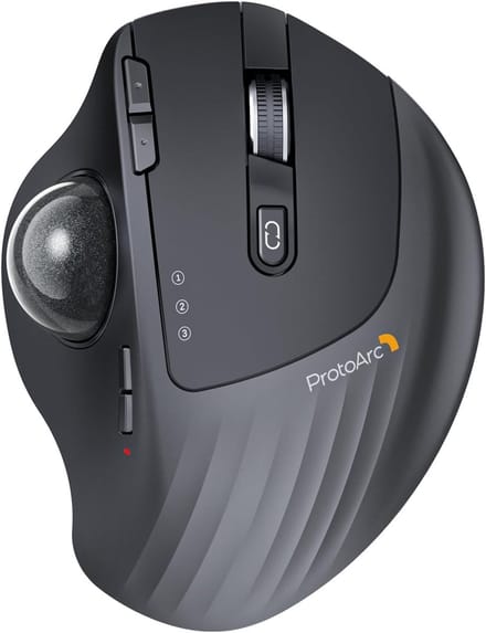 Draadloze Trackball Muis met Instelbare Hoek en 5 DPI Instellingen