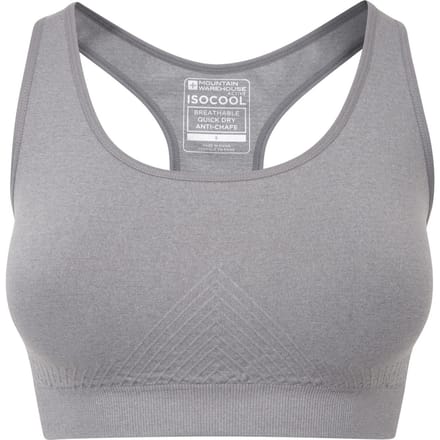Mountain Warehouse Dames/Dames Anti-Chafe Naadloze Sportbeha (Grijs)