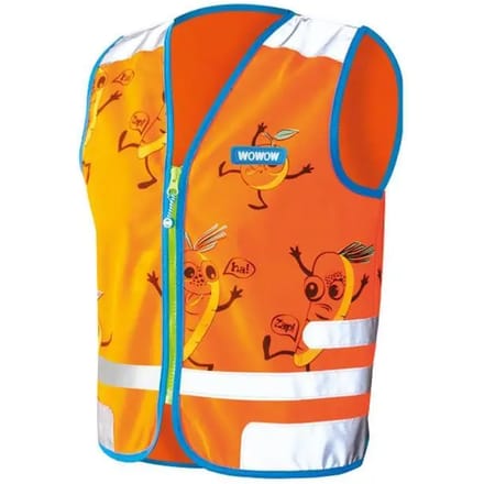 WOWOW Comic veggie Jacket oranje - fluohesje kind EN17353 - S