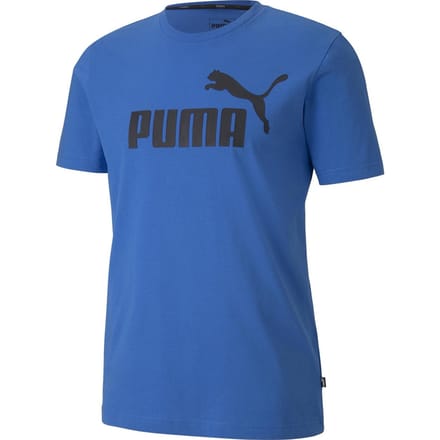 PUMA - Maat M ESS Logo Tee Heren Shirt - Palace Blue