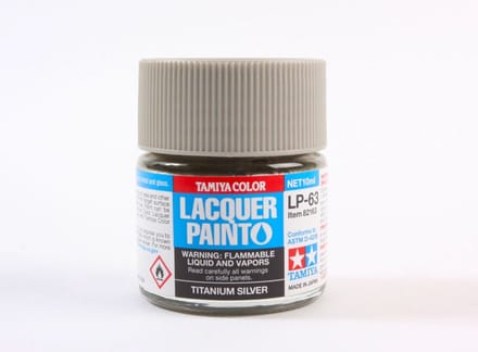 Tamiya Hobbyverf Enamel verf - LP-63 Titanium Silver - Gloss - Lacquer Paint - Verf potje - 10 ml