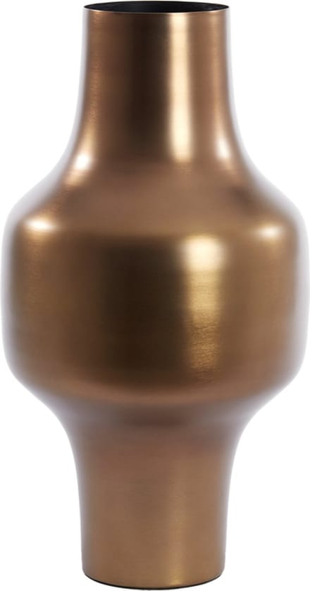 Light&living Vaas deco Ø27x49 cm SINDO glanzend bruin brons