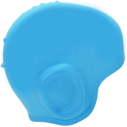 Waterdichte Siliconen Zwemmuts met Oorbescherming 3D Sterke Elasticiteit Lang Haar Zwemmuts blue