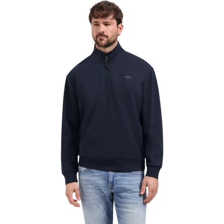 No Excess Sweater half zip interlock night