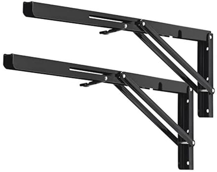 Inklapbare Plankbeugels 51 cm - Zwaar Belastbare L-Beugel voor Werkbank - Max. Laadvermogen 150 kg - Set van 2