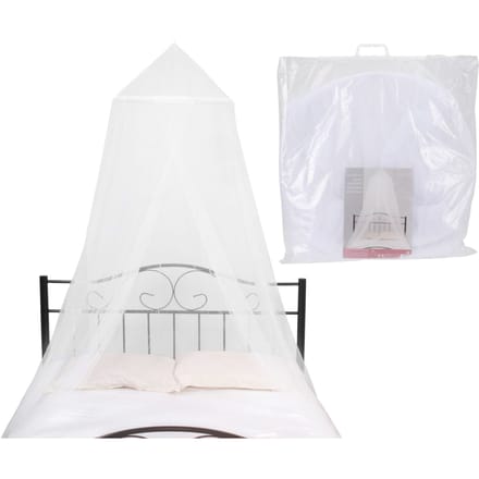 Klamboe 60x250x1000 cm -  2 Persoons - Muggennet - Polyester - Wit