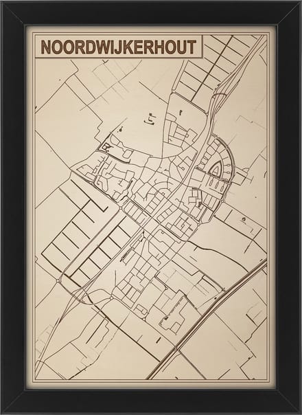 Decoratief Beeld - Houten Van Noordwijkerhout - Hout - Bekroned - Bruin - 21 X 30 Cm