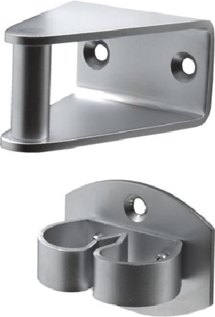 Deurvastzetter - Deurklem - 70mm - Messing mat chroom - S&B - 253001.9