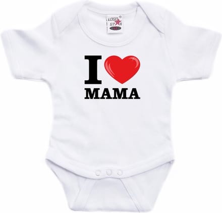 I love Mama - rompertje - baby - kraamcadeau - moederdag - kleding 68