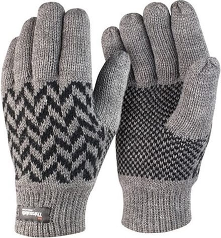 Result thinsulate handschoenen grijs voor volwassenen S/M