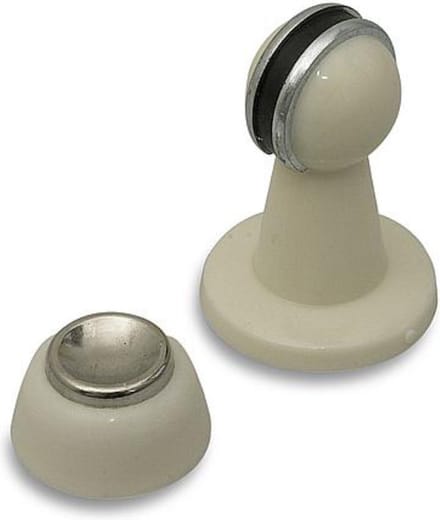 Deurvastzetter - wit - met Magneet - 80 mm - Deurvergrendeling - deurstoppers / deurbuffers