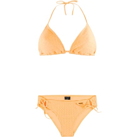 Protest PRTExit - Triangel bikini set Dames - Koordsluiting - Uitneembare vulling - Normale pasvorm - Medium dekking - Oranje