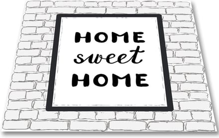 Papillon - Inductie Kookplaatbeschermer Home Sweet Home 60x60 cm - Polyester - Multicolor -