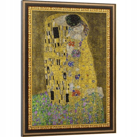 Trefl Puzzelrama 500 Stukjes: De Kus van Gustav Klimt - Ingelijst