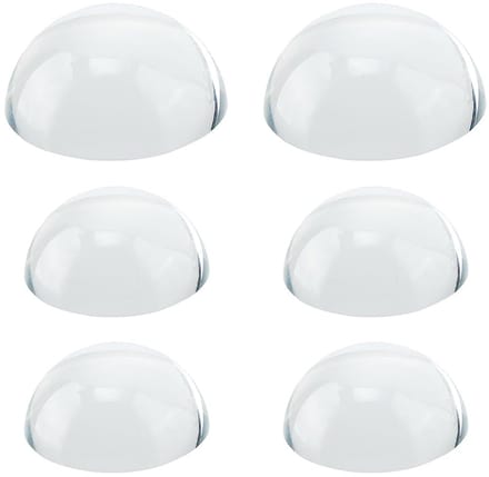 Dailygoods - Set van 6 Glazen Dome Vergrootglazen voor Kantoor en Thuis
