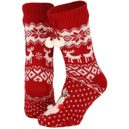 Apollo Dames kerstsokken met antislip