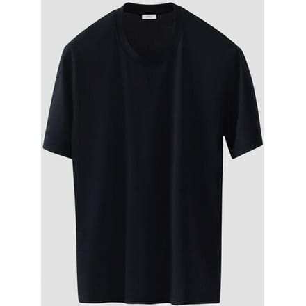 Eton T-Shirt Luxury Cotton Silk Crew Neck Soft Touch Navy / male