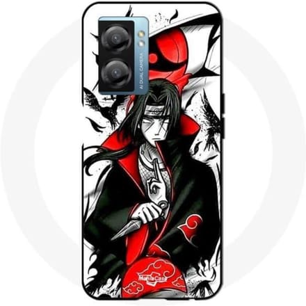 Coque - Maniacase - Narzo 50 5G - Souple - Noir - Demon Slayer Itachi Uchiha