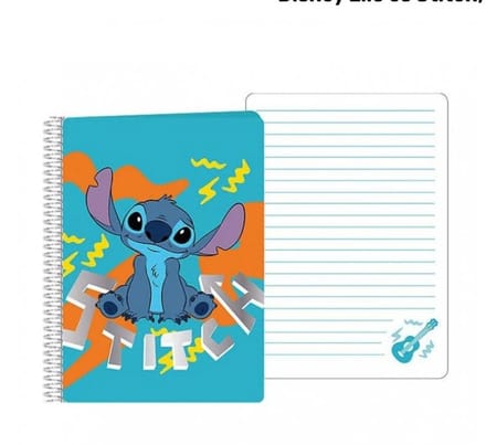 Disney Lilo en Stitch Blue spiraalnotitieboekje A5