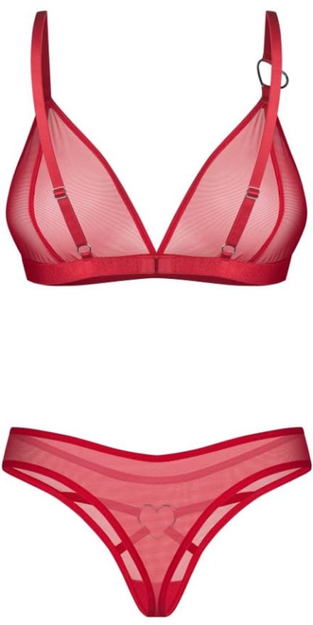 Obsessive - Crimessa Lingerieset - Rood