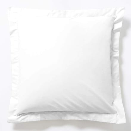 Famanu - Kussensloop, 65 x 65 cm, 100% katoen, wit