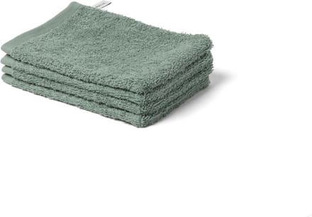 Yumeko washandjes terry zeegroen 15x22 - 4 st