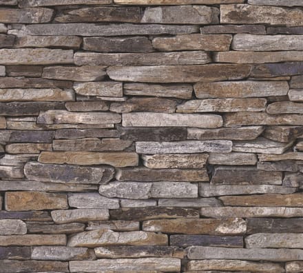 3D LEISTENEN BEHANG | industrieel - Bruin Beige Geel - A.S. Création Elements 2