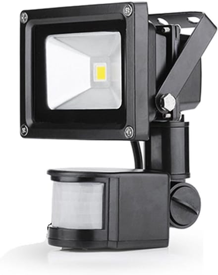 10W LED Buitenlamp met Bewegingssensor - Warm Wit - IP65 - Verkrijgbaar voor Tuin en Oprit