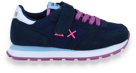 Sun 68 Meisjes Sneaker Girl's Ally Solid Kid 07 Navy Blue | Blauw | Maat: 32