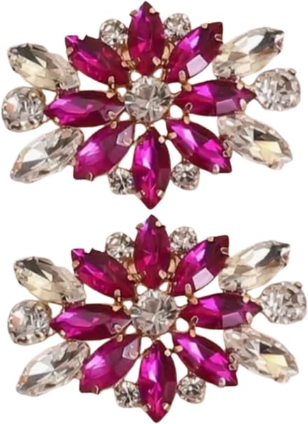 Schoenclips- Roze- Wit- Schoenversieren- Charme Bijoux