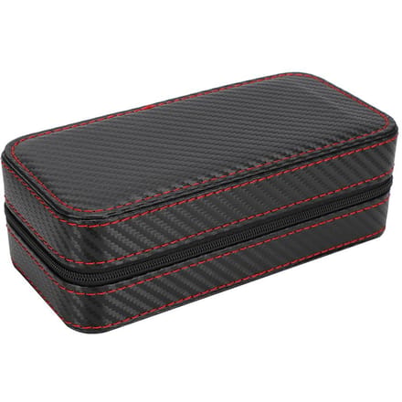 Horlogedoos Organizer met 2 vakken Opbergdoos voor polshorloges Sieradendisplay Container gray