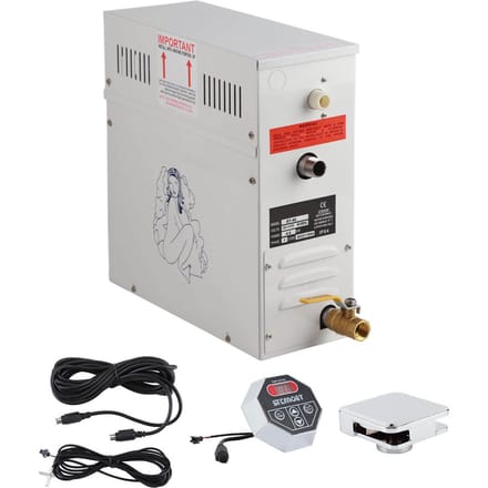 4.5KW Stoomgenerator RVS met LED-display Badkamer Saunamachine voor Thuis 380?415V gray