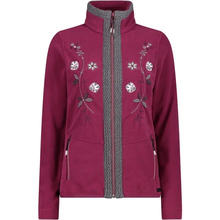 Gebreide fleece met bloemenborduursel voor vrouwen CMP