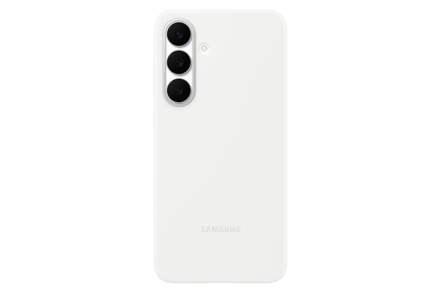 Originele Silicone Backcover voor de Samsung Galaxy S25 FE - Wit