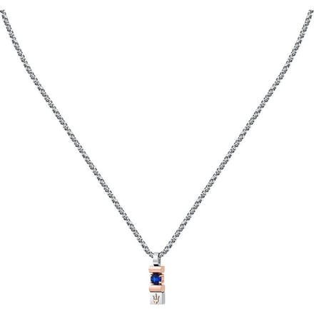 Maserati - JM334AXO06 - Ketting met hanger - Heren - 45+5cm - SAPPHIRE