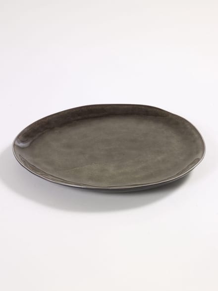 Serax Pascale Naessens Dinerbord - Ovaal ø28 cm - Grijs - 2 stuks