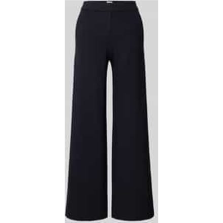 Regular fit wijde broek van viscosemix model 'NALEY'