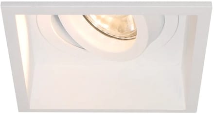 Artdelight - Inbouwspot Rex vierkant 9,2 cm wit