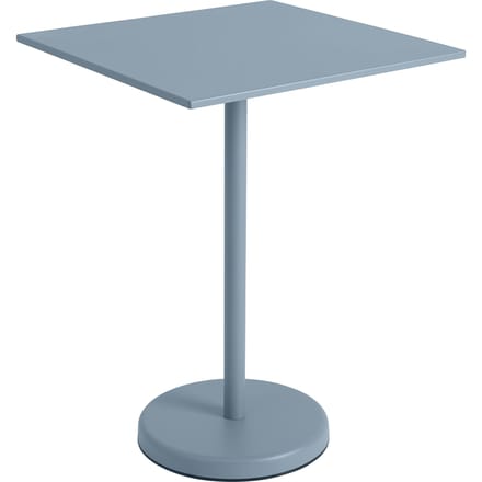 Muuto Linear Steel Tafel vierkant - pale blue - Hoogte 95 cm