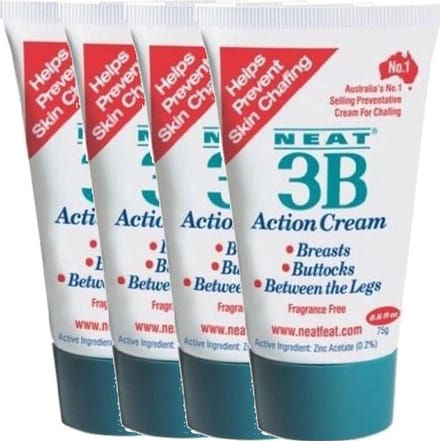 Neat Feat 3B Action bodycrème voor Benen, Billen en Borsten - 4 pak