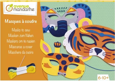 Creatieve Doos Naaimasker - Dieren Savanne Avenue Mandarine