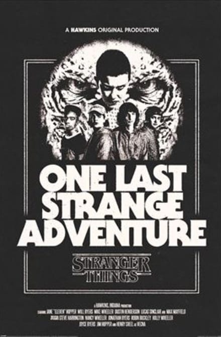 Stranger Things One Last Adventure Unisex Poster - meerkleurig - Standard