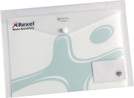Enveloptas rexel ice id a4 transparant | 10 stuks