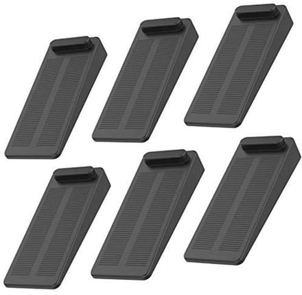 6-delige Rubber Deurstopper Set - Antislip en Hoogte Verstelbaar - Ideaal voor Badkamer en Kinderen