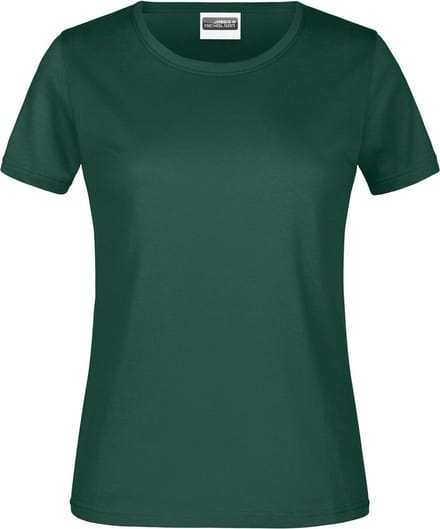 James And Nicholson Dames/dames Basic T-Shirt (Donkergroen)